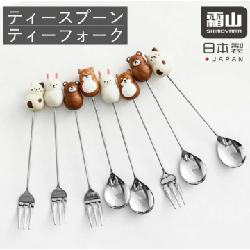 日本製立體動物長叉(貓/兔/熊/柴犬)